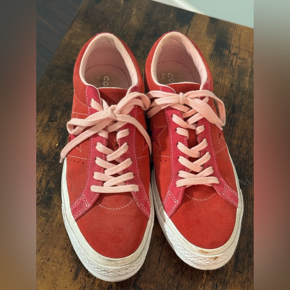 Converse All Star Red Suede Men's Sneakers